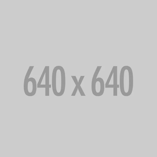 A gray 640 by 640 placeholder image