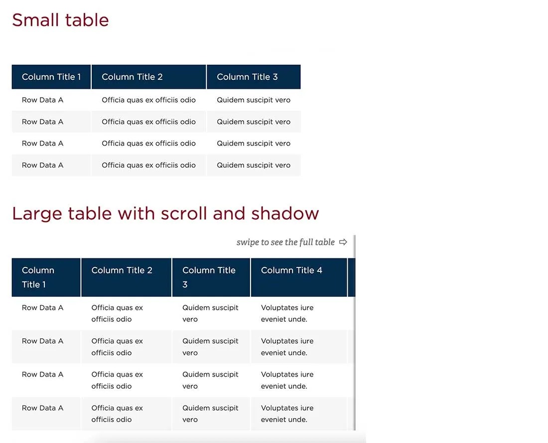 Table (Full-Width) example