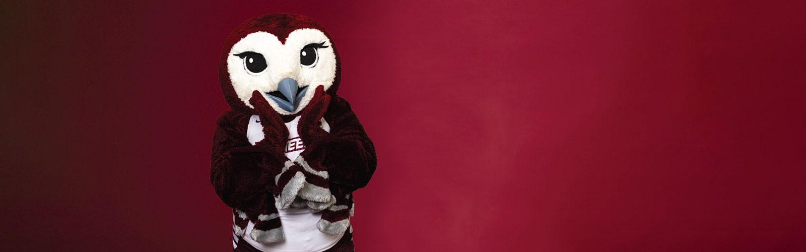 The TWU mascot Oakley